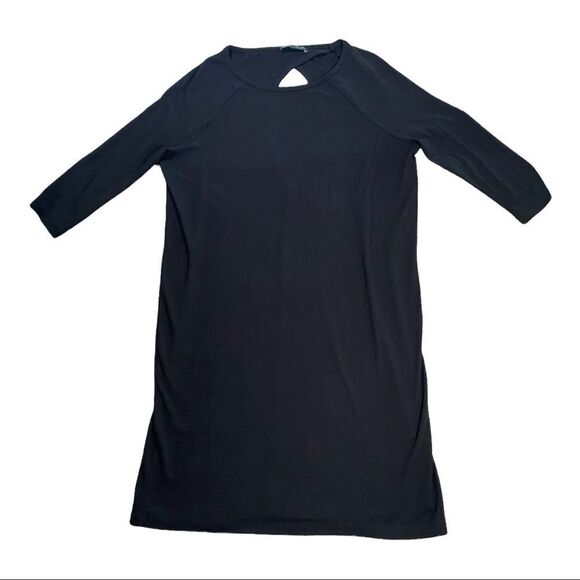 Casual Zara 3/4 Sleeve Black Dress - Picture 3 of 9